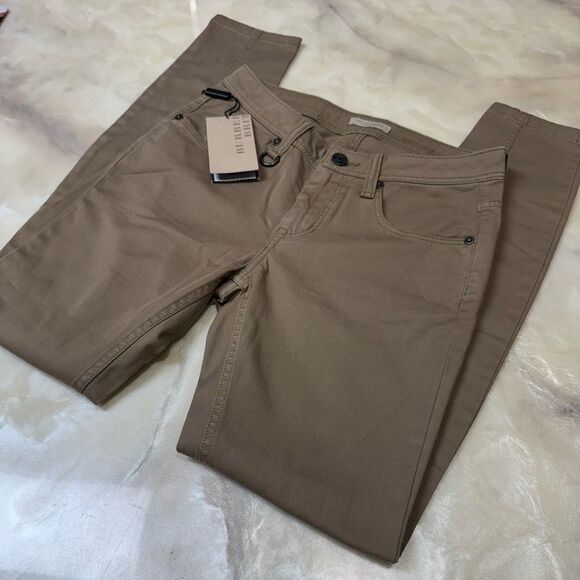 Burberry Britt Westbourne Skinny Crop Tan Pants 26 NWT - Picture 1 of 10